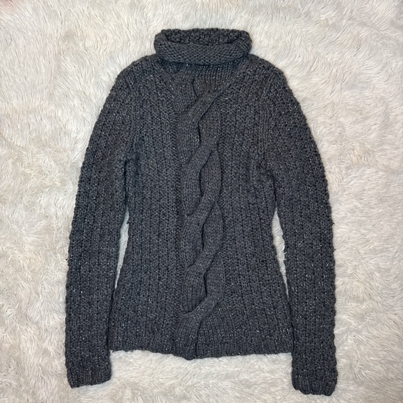 Moda International Sweaters - Cableknit Foil Sweater